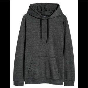 Dark Grey/Black Marl Hoodie BRAND NEW